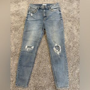 stretchy high waisted jeans